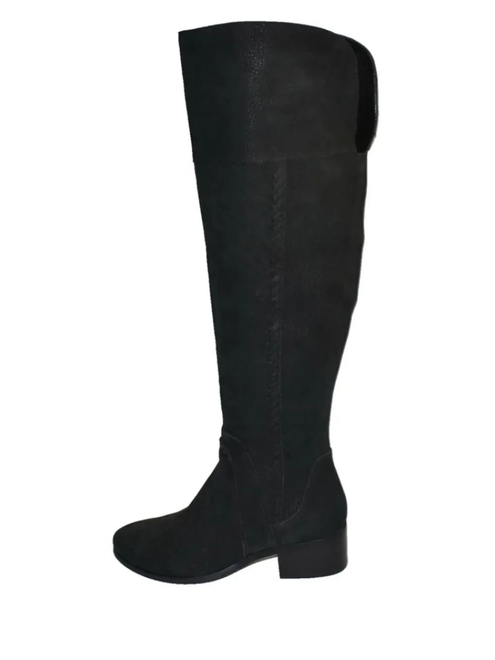 New! Vince Camuto Size 9 Kreston Over The Knee Boot Black Leather OTK DD24